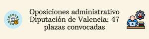 oposiciones administrativo diputación valencia